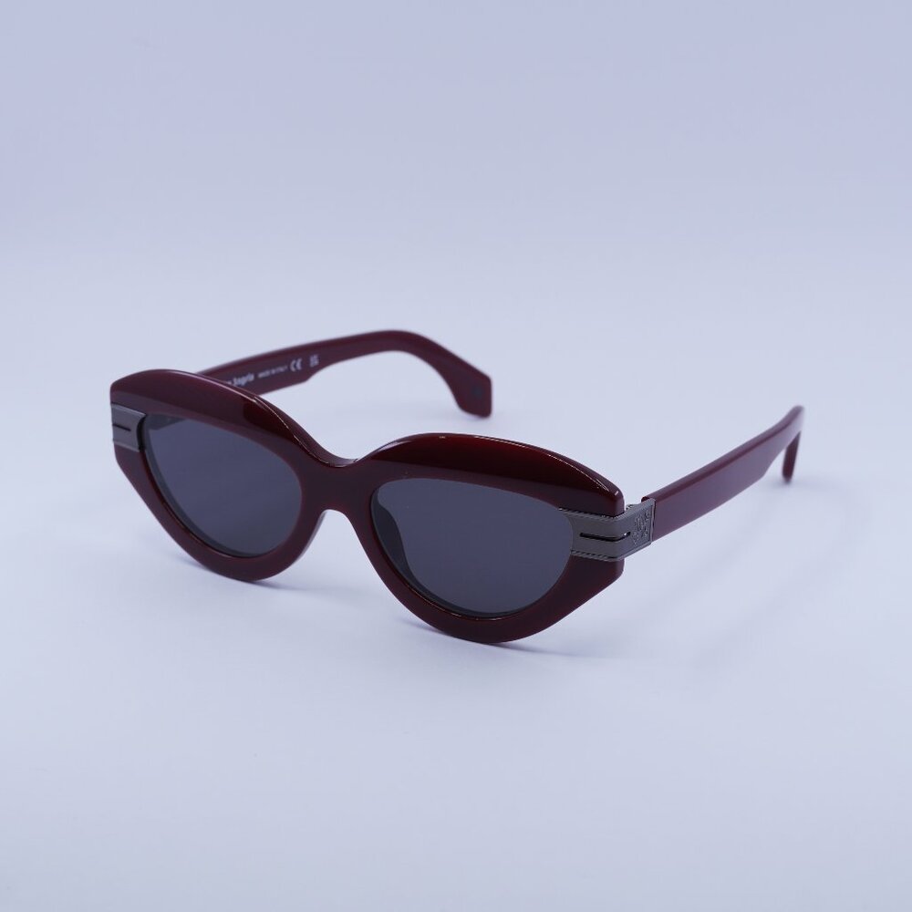 Palm Angels PERI10F MIRACLE 2507 Sunglasses Red Cat Eye Frame, Dark Grey Lenses